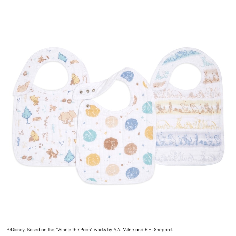 スナップビブ/くまのプーさん/ウィニーインザウッズ/3枚