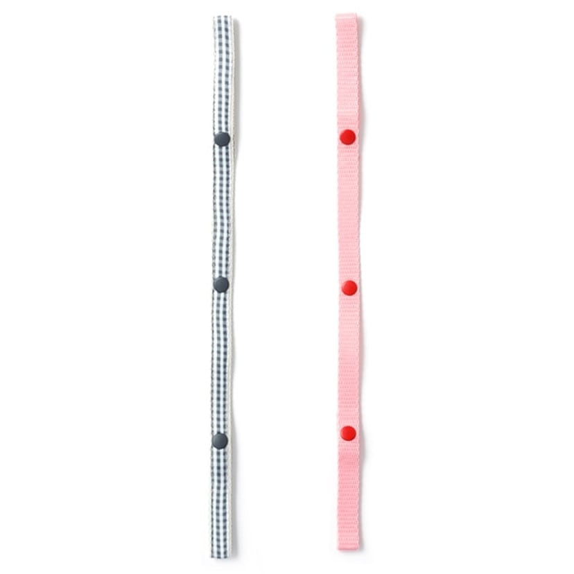 トイ・ストラップ/グレーギンガム&ピンク