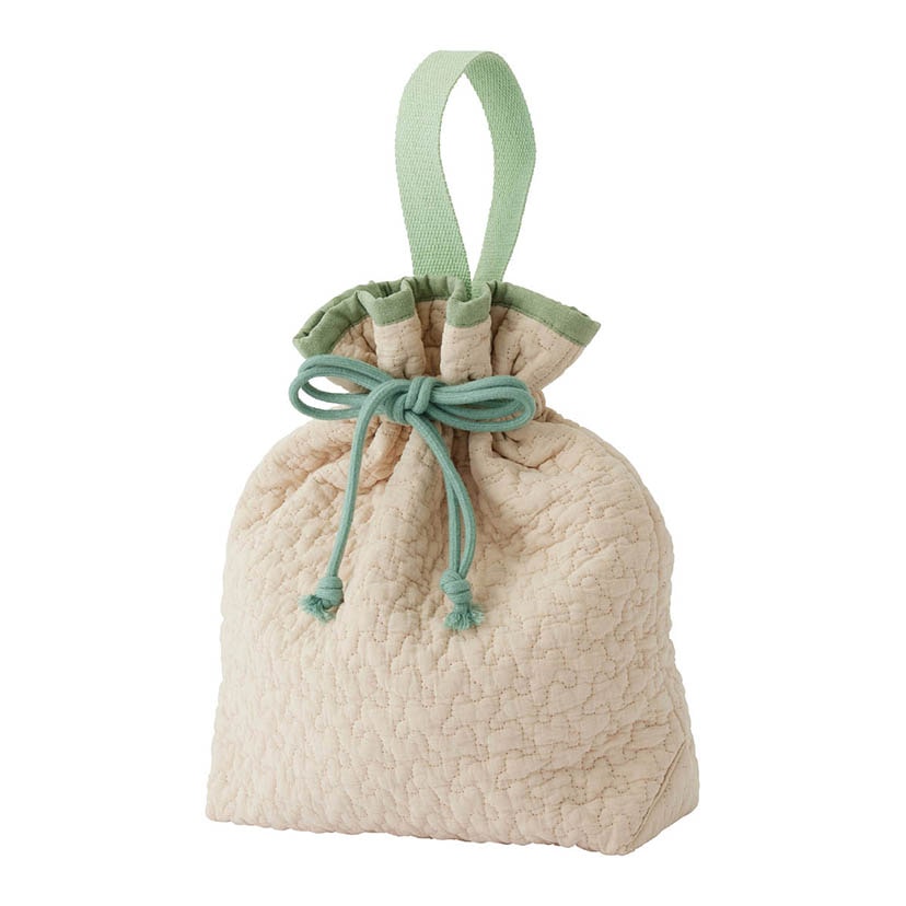 ヌビ・巾着バッグ/クラウド/ベージュ