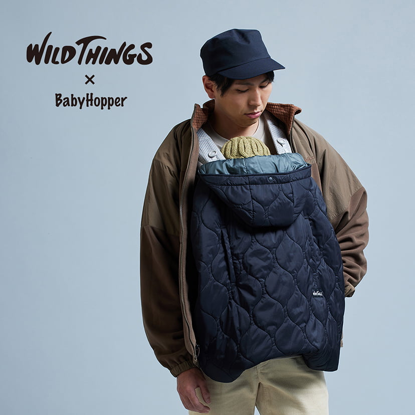 WILD THINGS(ワイルドシングス) キルティング防寒ケープ/ブラック