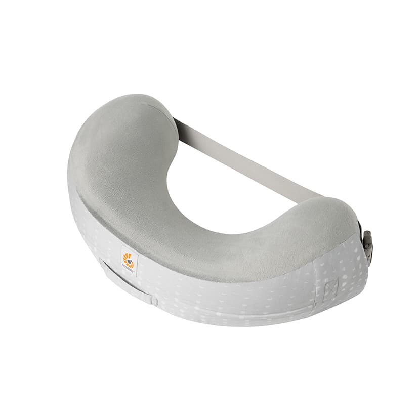 ナチュラルカーブ・ナーシングピロー/ムーンライトグレー/ベルト付き