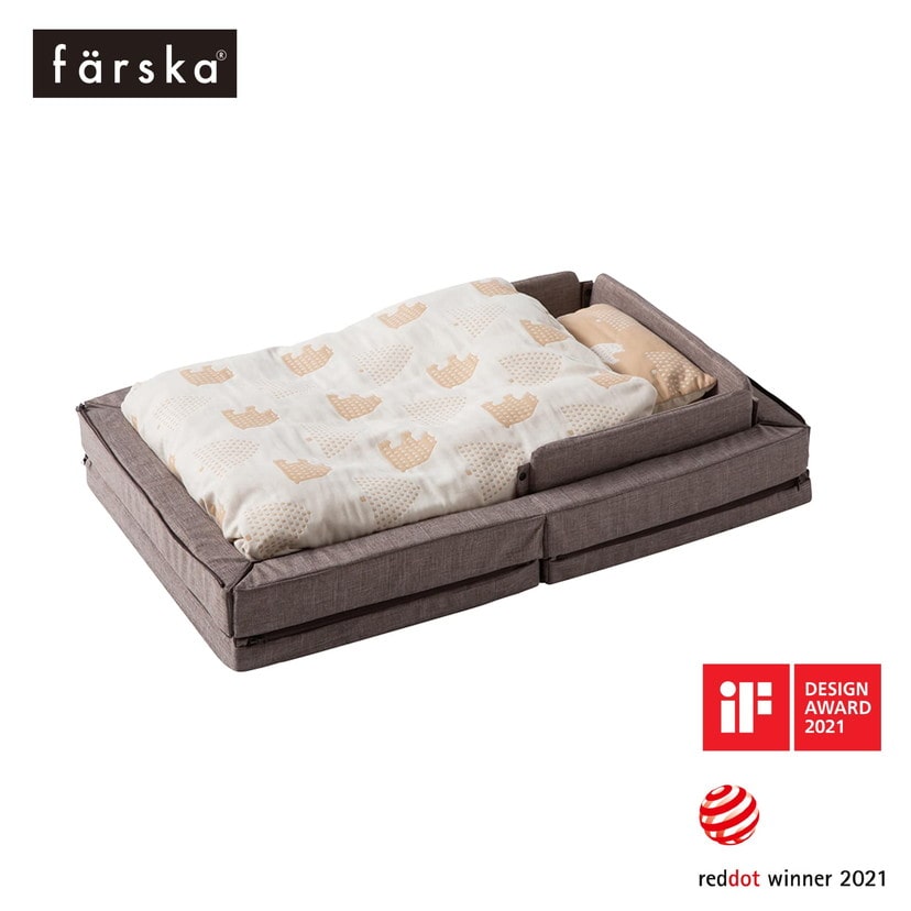 コンパクトベッドFree/メランジブラウン