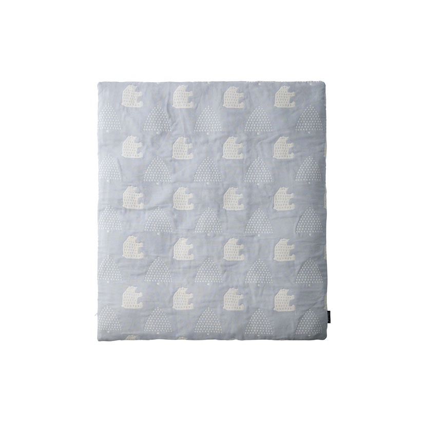 3重ガーゼ2way掛けふとんカバー/ベビー/スカイグレー