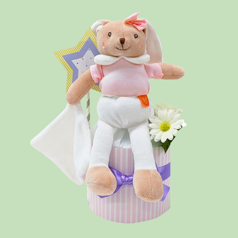 ダイパーケーキ/BabyNat/ドールBIO/うさぎ/ローズ