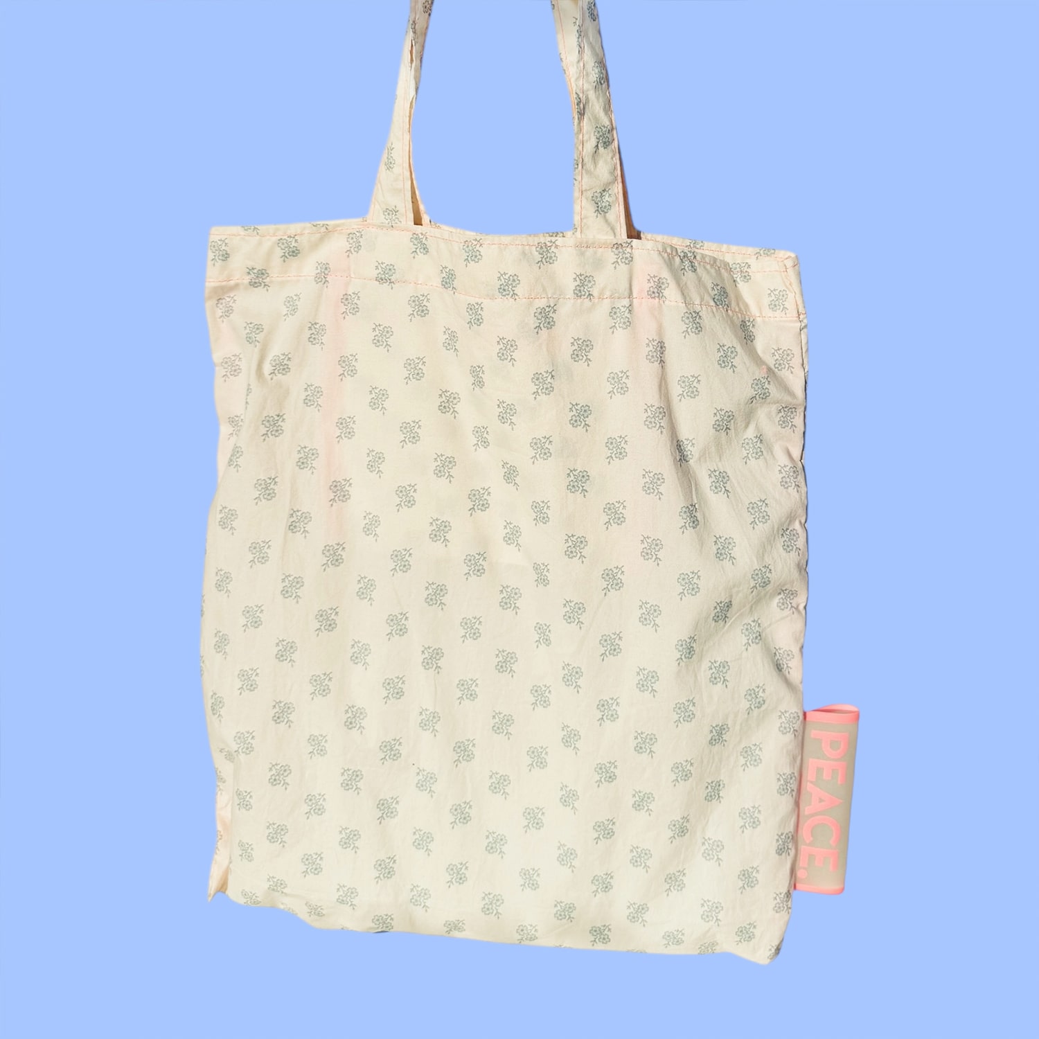 ecobag love/blue flower