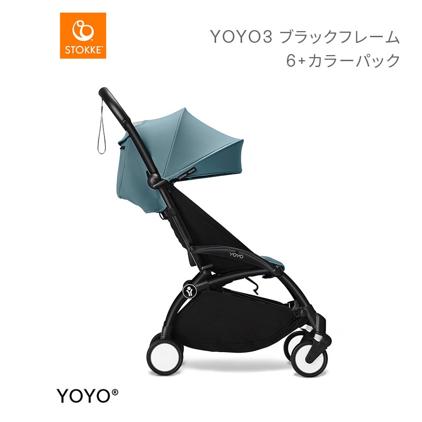 YOYO3ブラックフレーム&6+カラーパック/アクア