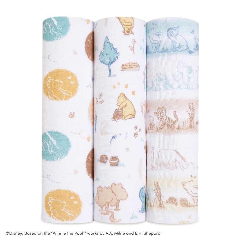 スワドル/くまのプーさん/ウィニーインザウッズ/3枚