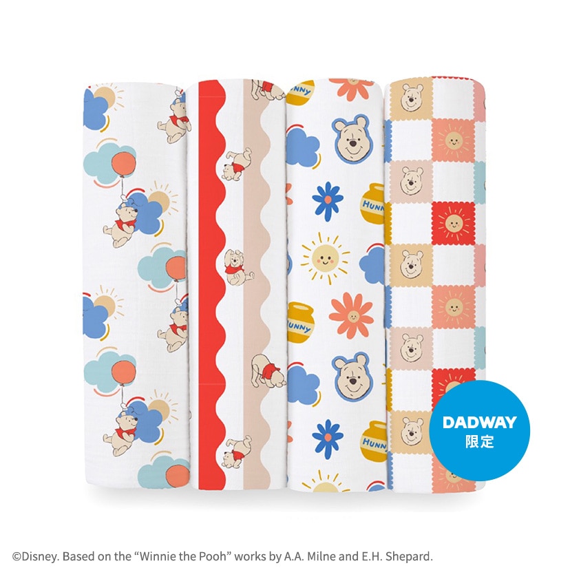 スワドル/くまのプーさん/ウィニー/ウェアズサマー/4枚