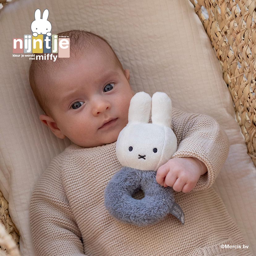 miffy ミッフィーラトル/フラッフィー/ブルー