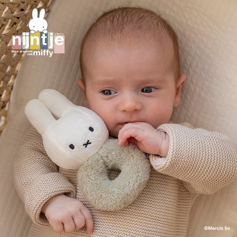 miffy ミッフィーラトル/フラッフィー/グリーン