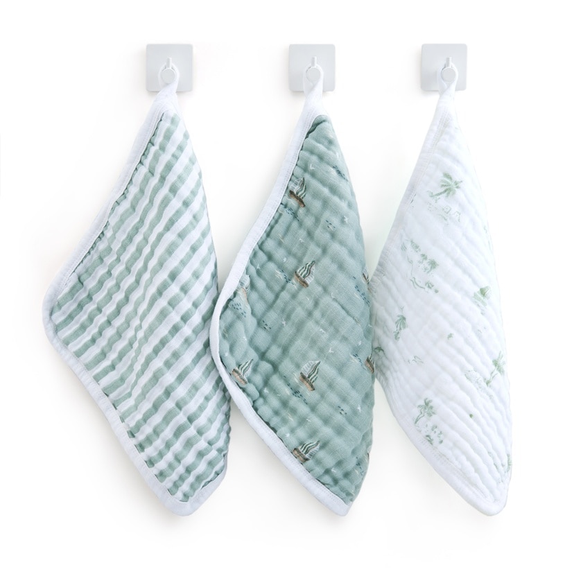 ウォッシュクロス/セイリングシーズ/オーガニック/3枚