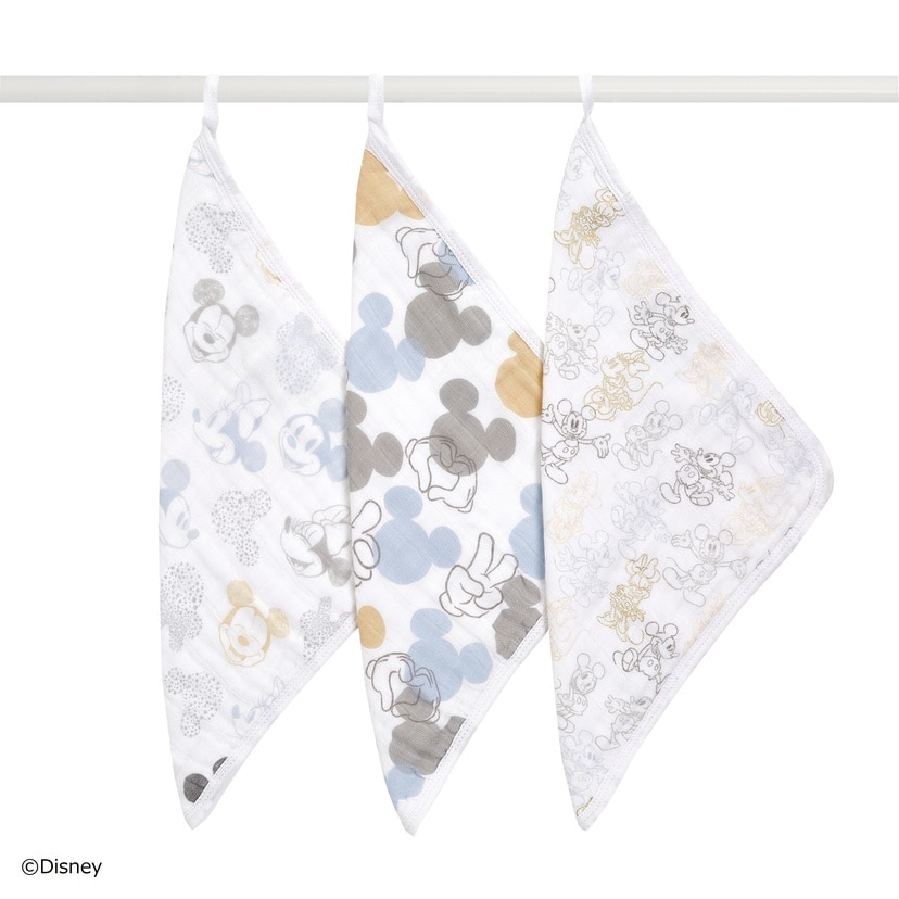 ウォッシュクロス/ミッキー+ミニー/3枚
