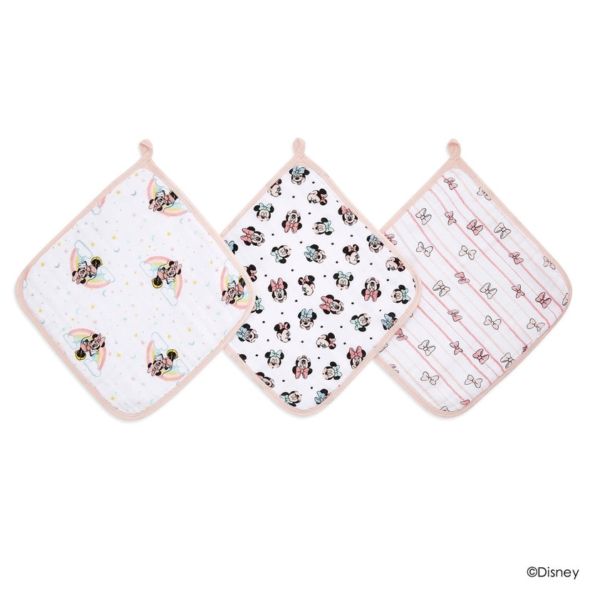 ウォッシュクロス/ミニーレインボー/3枚